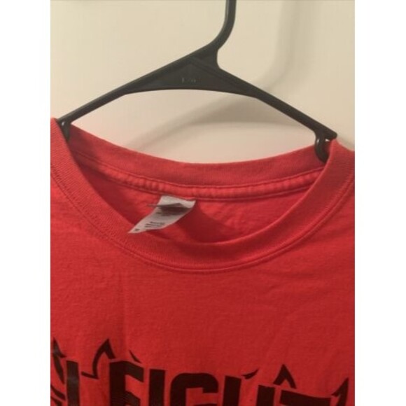 Gildan Mens Adult Red T-Shirt U.S. Patriotic Military Theme Size XL - Picture 2 of 13